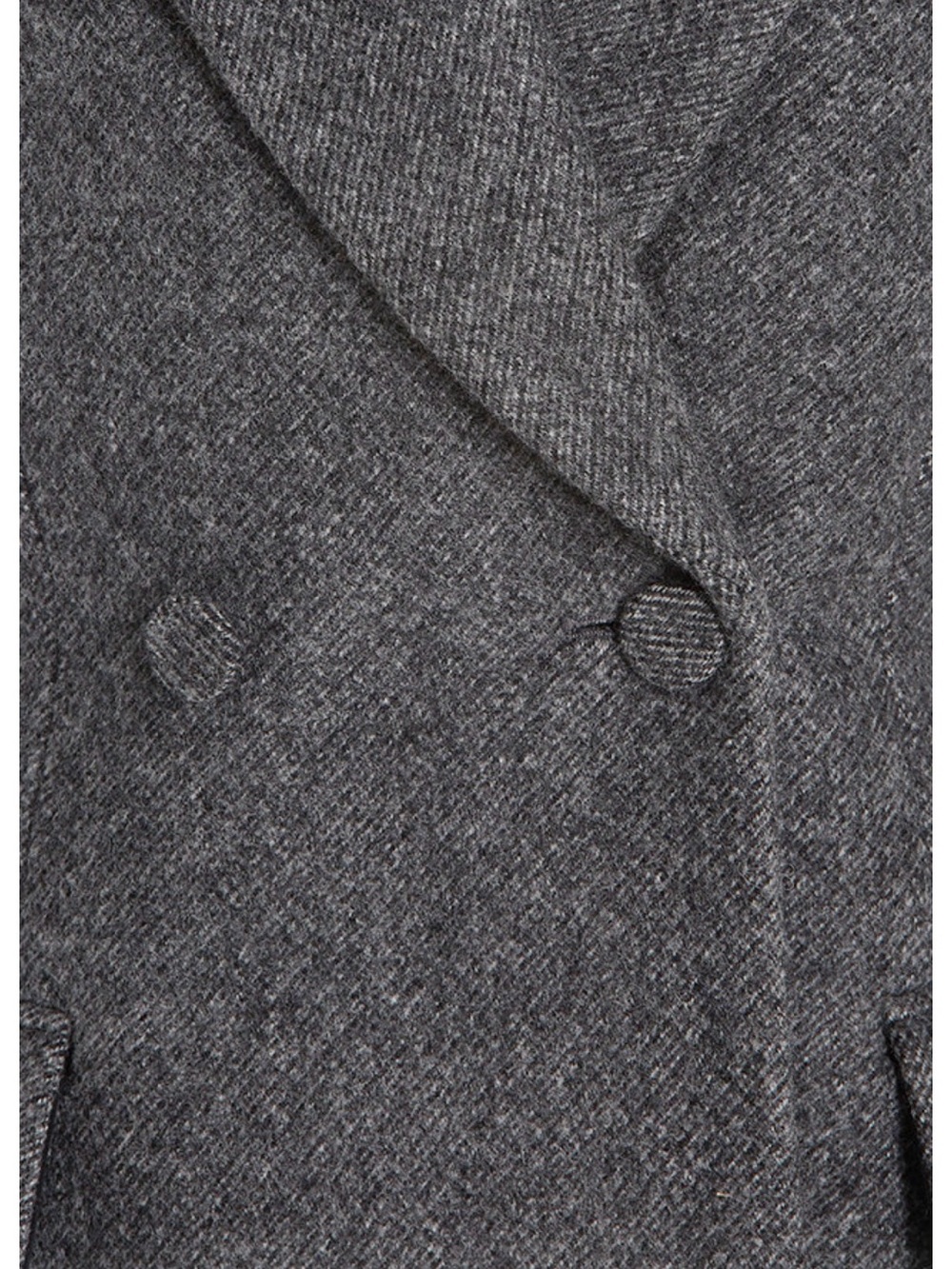 KHAITE Delphine Double Breasted Dark Charcoal Wool Tailored Blazer - Picture 2 of 6